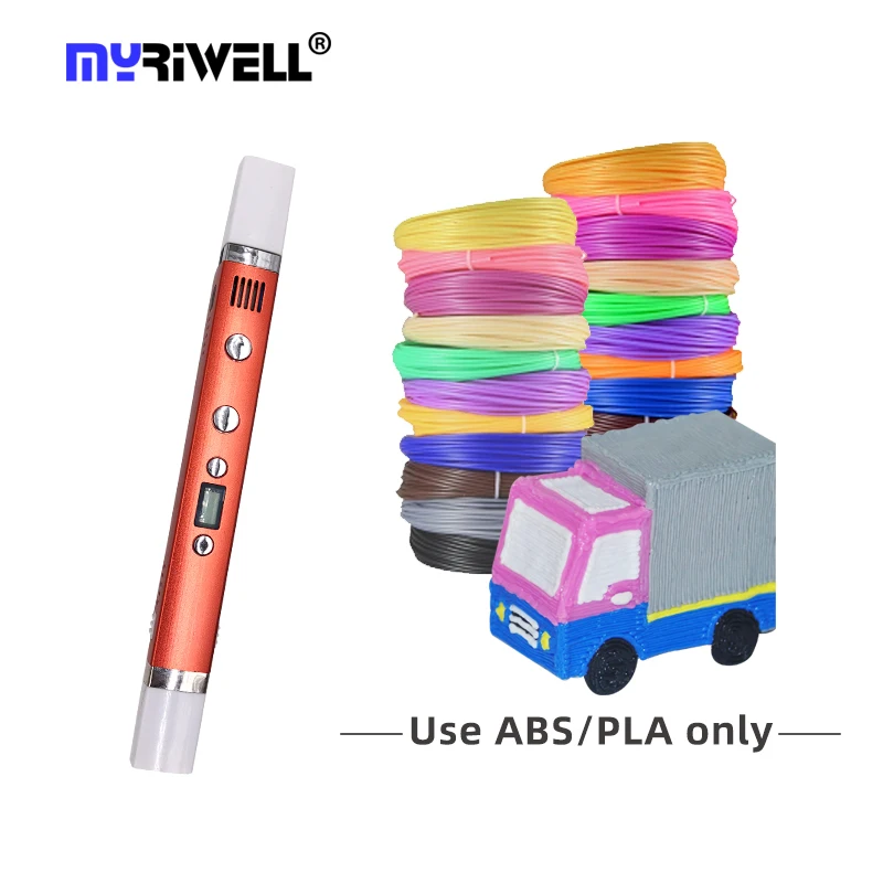 Myriwell USB Punjenje 3D Ispis Ručka Led Ekran DIY 3D Olovka Za Djecu Dizajn 1,75 mm, ABS/PLA/PCL Kreativno Igračka Na Poklon