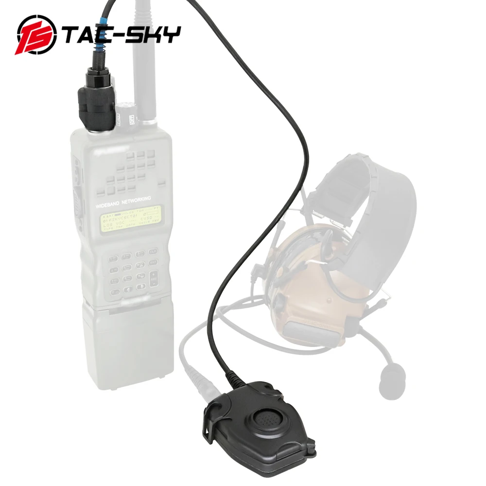 TS TAC-SKY 6-pin adapter za PZR AN / PRC 148 152 152A 163 PZR Kompatibilna Taktički slušalice TAC-SKY / Z-TAC Građanski verzija