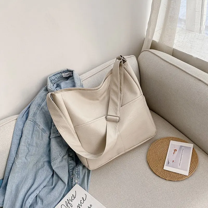 2021 velika prostrana retro torba na rame, ženska modna torba-instant messenger, ženska kvalitetna ženska torba-instant poruke od umjetne kože