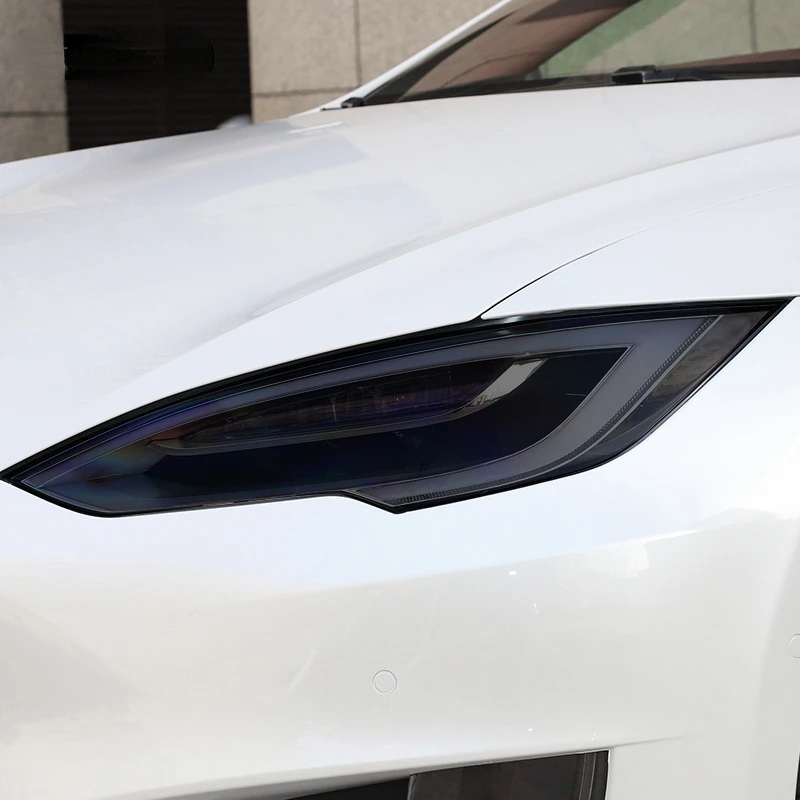 2 Kom. Za Model Tesla 3 X Y S Automobilska Fara Sa Dozom Prekriveno Crne zaštitna Folija Zaštitna Prozirna Naljepnica Od TPU Pribor
