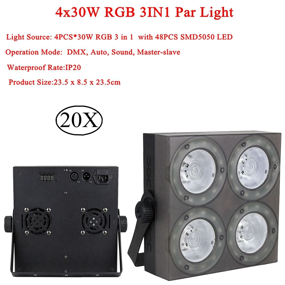 LED Profesionalni Scenski Lampa 30 W Blinder SMD5050 RGB Scenski Efekt Disco Led DMX512 Master Slave LED Stana Za DJ Večernje KTV