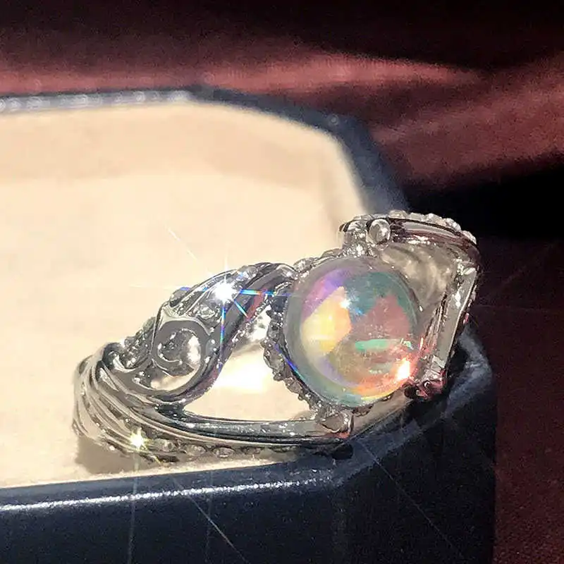 Elegantan Nakit Poklon Veličine 5-10 Donje Prsten lijepa Moda Mjesečev Kamen Vjenčanje
