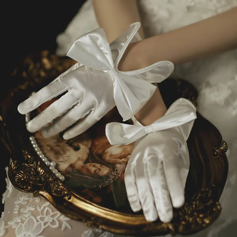 Novi dolazak, Crne rukavice držači za mladence vjenčanje, Vjenčanje pribor Gant mariage femme Novia, Jeftini Vjenčanje rukavice za mladenke