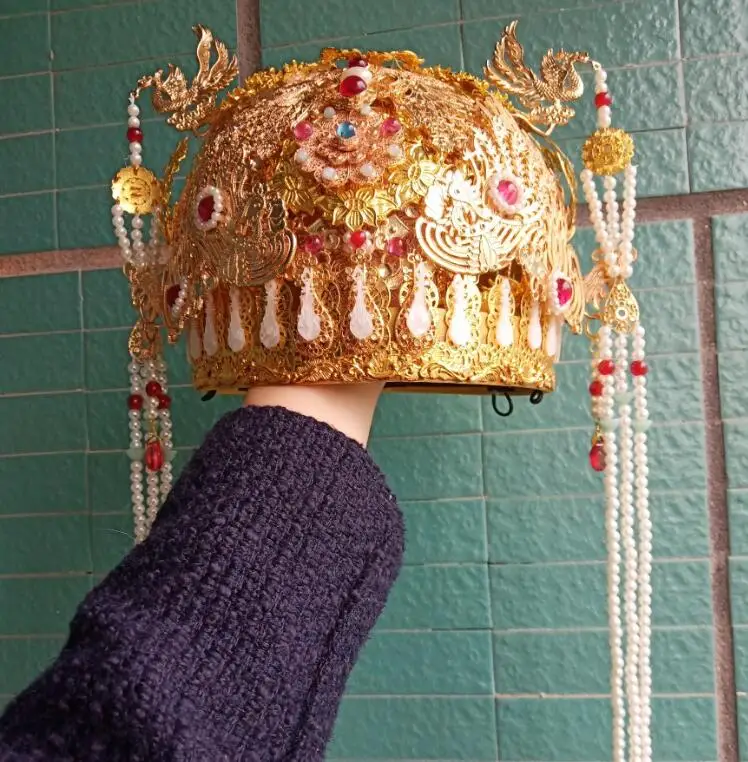 Ženska crown Of vremena dinastije Qing, šlem za studijske snimanja