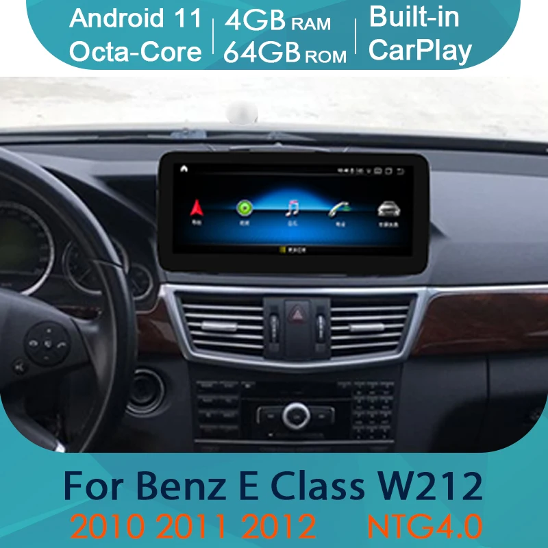 Auto Media player za Android 11 Radio Stereo GPS Navigacija Za Mercedes Benz E Klasa W212 2010 ~ 2012 NTG 4 Qualcomm 8 Core WIFI