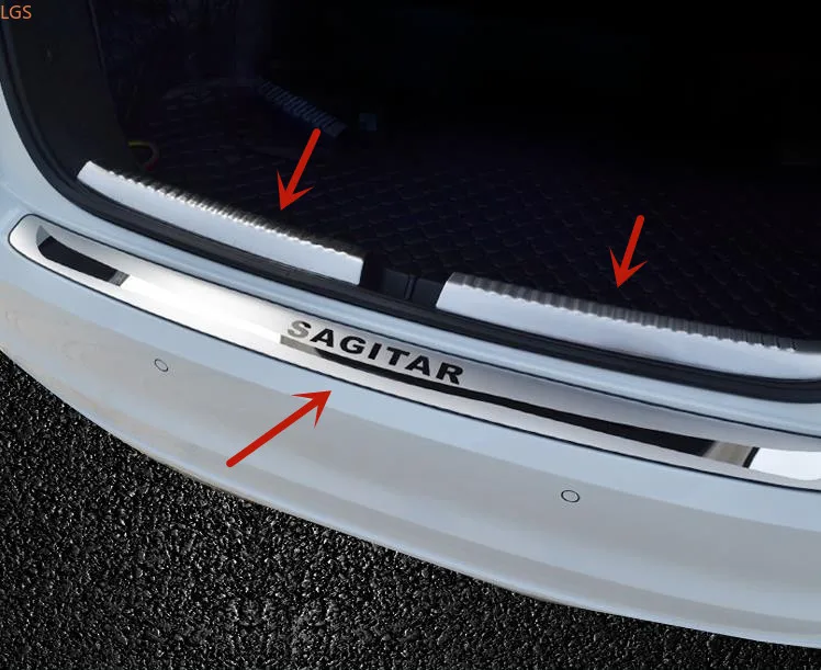 Za Volkswagen Sagitar 2012-2018 prag prtljažnika od nehrđajućeg čelika, zaštitna ploča, zaštita od ogrebotina, auto oprema