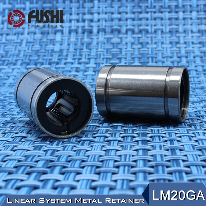 Linearne ležajeve LM20GA 20x32x42 mm (1 kom) CNC Metalni Čelični zasun Linearna čahura LM20UU Vratilo 20 mm Ležaj LM20 GA