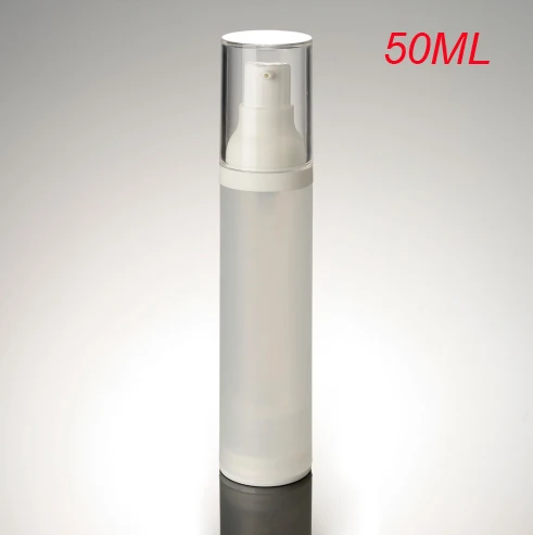 100pc Topla 50 ml безвоздушная bocu mat bijelo kućište pumpe prozirni poklopac za serum krema, emulzija osnova plastična ambalaža