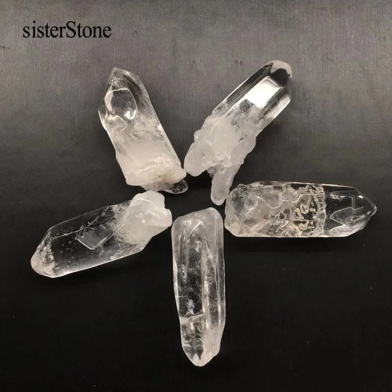 izravna dostava prozirni kvarcni kristal uzorak reiki iscjeljivanje, polirani dragulj crystal točka meditacije za izradu nakita