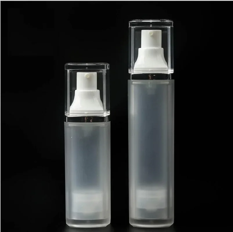 50 ml bistra безвоздушная boca silver line s prozirnim poklopcem serum/losion/emulzija tekuća osnova/revitalizacije kompleksa plastična ambalaža