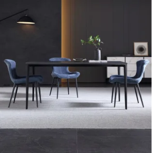 Talijanski ulazni stol od kamena ploča potrošačke stol izuzetno jednostavan mat crna talijanski moderan luksuzni stol