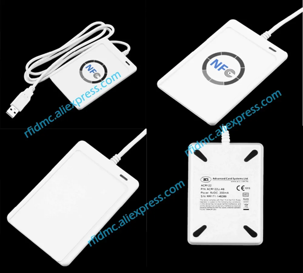 13,56 Mhz NFC ACR122U Čitač Pisac RFID Umnažanje + 5 kom. UID Kartica + SDK + MF 1 NA Karta Kopirati Klon Softver
