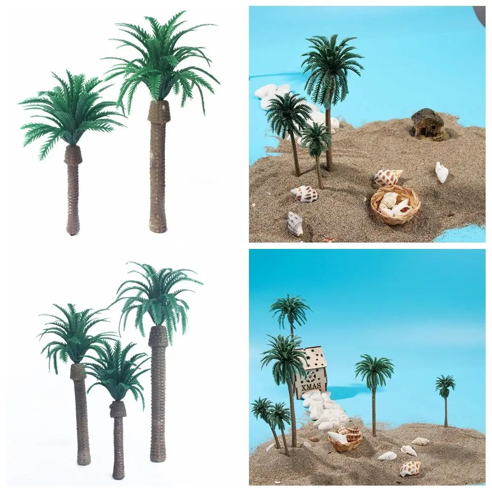 10 kom. Simulacija Kokos Palme Građevinski Pijesak Stol Model Stabla Tropske Kišne Šume Kokos Ветреница Kokos DIY Ručni Materijal