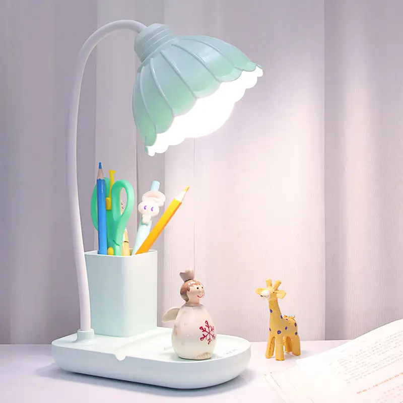 Punjiva Led Lampe za čitanje USB-Fleksibilna Lampa za Noćni Čitanje za Djecu S Držačem mobilnog Telefona