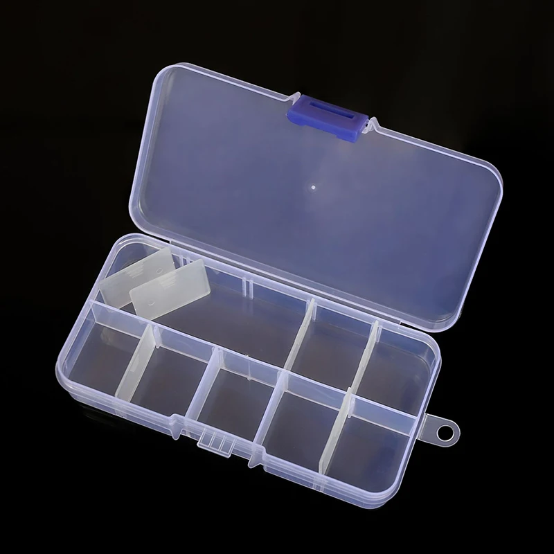 24 Grid Prozirni Plastični Organizator Kutija Kontejner Za Skladištenje Nakit Podesive Pregrade za Kuglice, Umjetnost DIY Obrt Ribolov