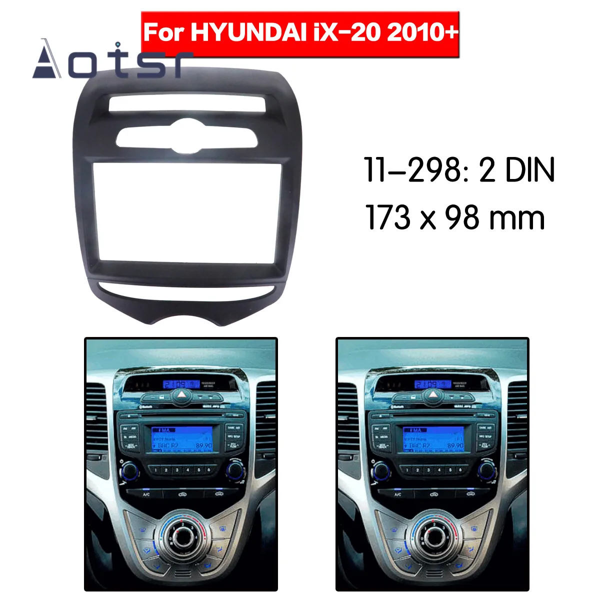 Auto Radio Fascije Stereo Panel Ploča Surround Zvuka Za HYUNDAI iX-20 2010 + Ručni Klima-uređaj Crtica Komplet DVD Postavljanje Okvira