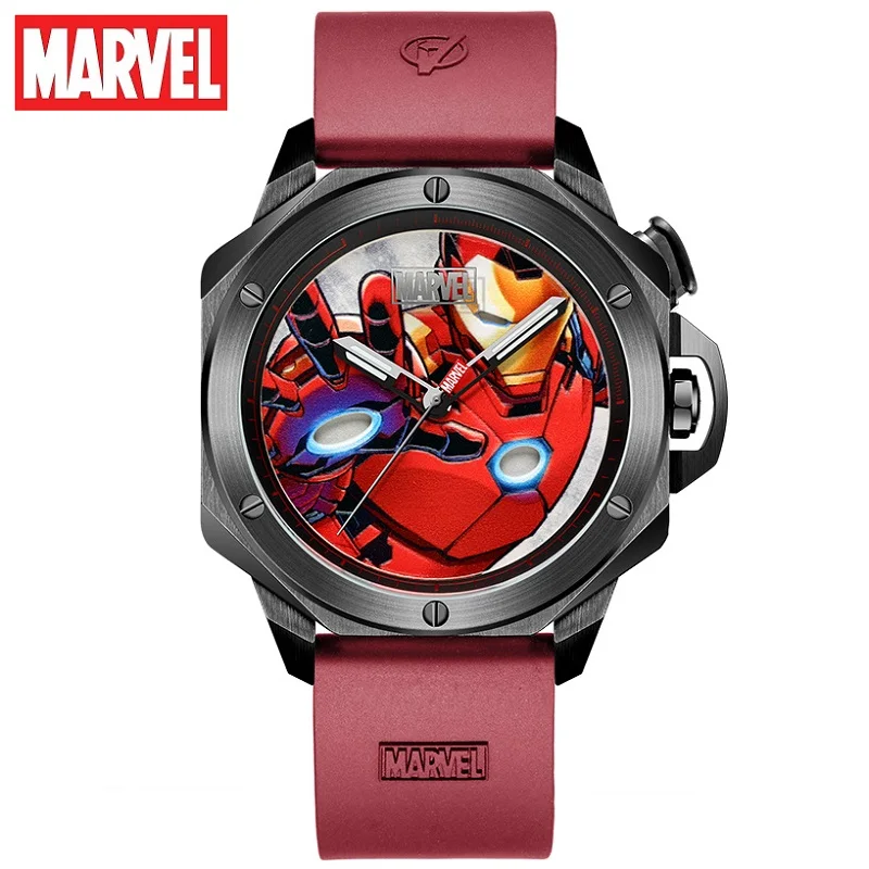 Marvel Avengers Iron Man Svakodnevno Japan Miyota Kvarcni Ručni Sat Sa Premazom Stakla 50 m Vodootporan Super Heroj Čelik Vojne Sat