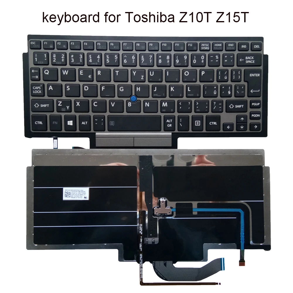 Češka tipkovnice s pozadinskim osvjetljenjem za Toshiba portege Z10t Z10T-A Z10T-B Z15T-A Z10T-A-003 005 CZ tipkovnica za prijenosna računala G83C000DR3 NSK-TW2BN