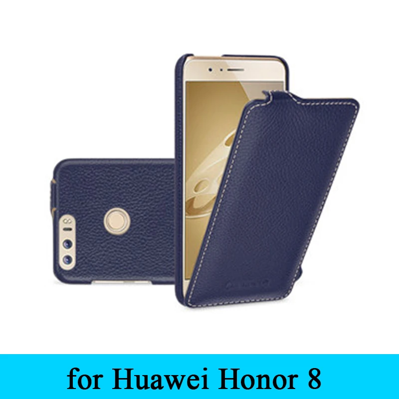 Elitni Brand Gore i Dolje Flip Torbica Kvaliteta Remen Od Prave Kože Telefon Cover leather Bag za Huawei Honor 8 Honor8 + Poklon