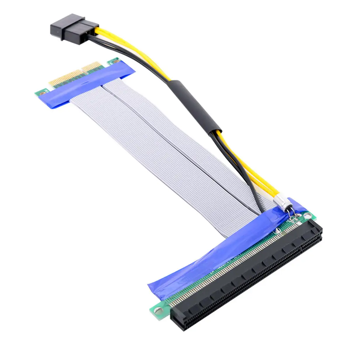 CY 4x do 16x PCI-E Express Fleksibilan Kabel Riser Card Adapter Produžni kabel Pretvarač s 4pin Energijom 15 cm