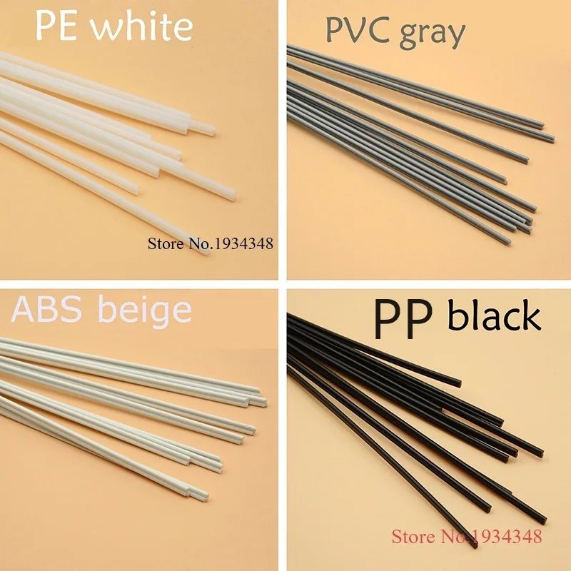 4 vrste PP/ABS/PE/PVC materijal plastični aparat za varenje štap za auto/cijevi/plastičnim list zavarivanje siva/bijela/crna/bež 20шт