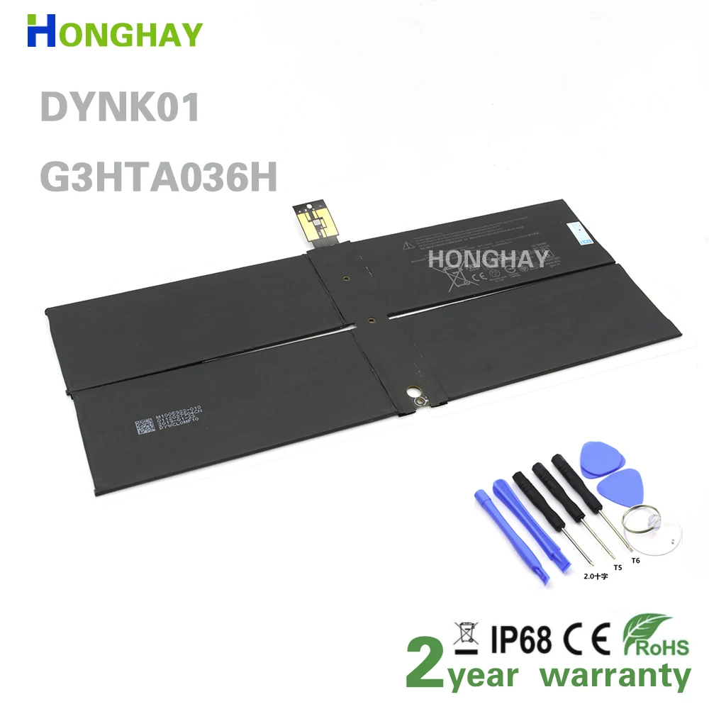 HONGHAY G3HTA036H DYNK01 Baterija za prijenosna računala, Microsoft Surface Book 1769 Serije 7,57 U 45,2 Wh/5970 mah s Alatima