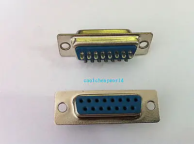 10шт 15-pinski Konektor tipa DB15F tipa Lem DB15 na Priključak D-SUB