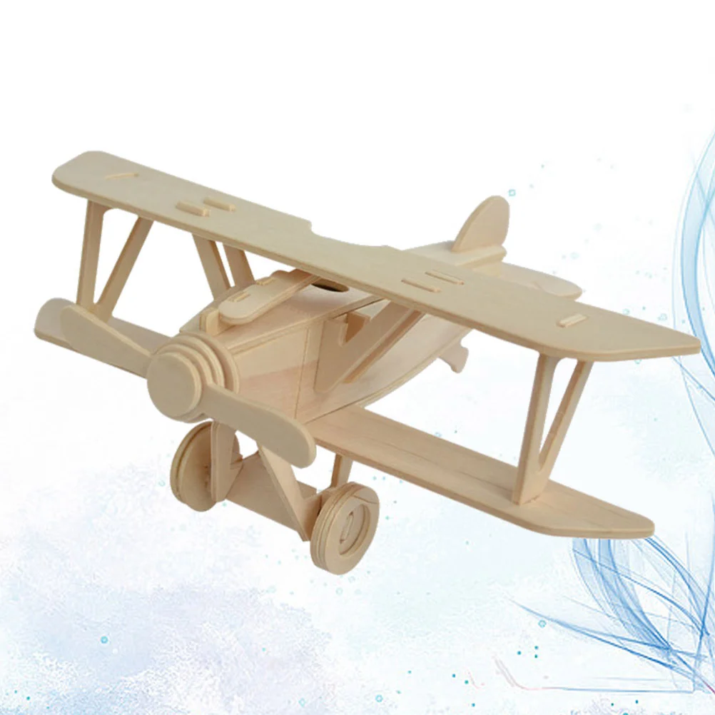 Model Aviona Drveni Avion Dječji Postavlja Drvene Slagalice Igračke Zanat Zagonetke Avioni Kit Bulk Izrade 3D Diyadultsbuild