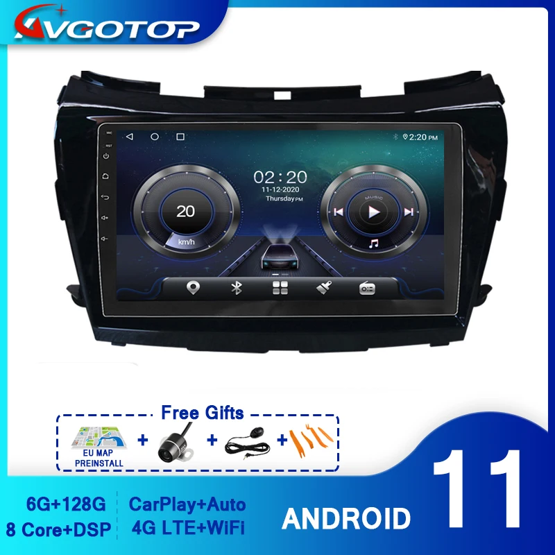 Uređaj AVGOTOP Android 11 za NISSAN MURANO 2015 Carplay WiFi GPS Navigacija Auto Media