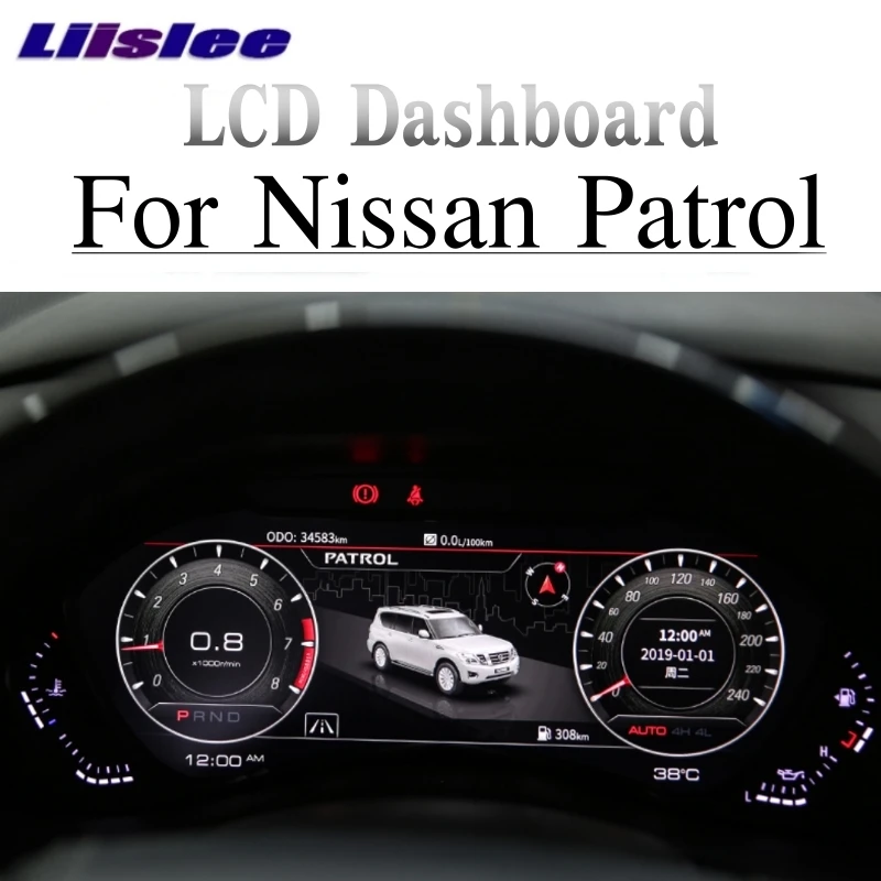 LiisLee Android Led Alat Zamjena Ploče S Instrumentima Zabavni Inteligentni Sustav Za Nissan Patrol Royale Y62 2010 ~ 2020