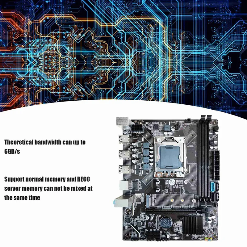 Kit matične ploče HOT-X79 procesor E5 2450 + 2x4 g DDR3 ram-a + термопаста + kabel SATA LGA1356 Utor za ram DDR3 M. 2 NVME SATA3.0