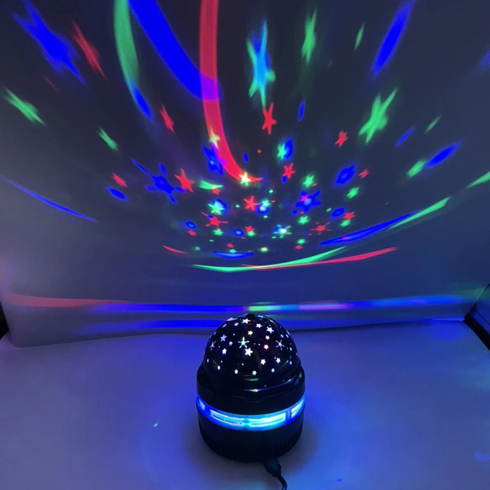 Rotirajući Led noćno svjetlo USB Disco DJ Party Ball Šarene Klupska Led Star Projektor Šareni Noćni Lampa Diskoteka
