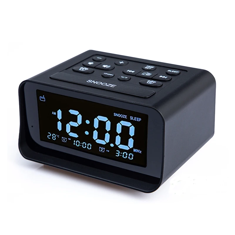Novi LED Digitalni Alarm Za Spavaće sobe, Radio Sa Usb-Priključkom Za Punjenje, Sat, Kontrola Radio Temperature, Elektronski Sat Stolni