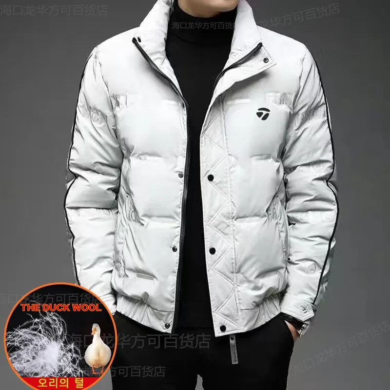 Zimske jakne za golf, Gospodo korejski trendi kaput na утином пуху, ветрозащитная topla odjeća za golf, Lagan, mekan muška odjeća Za golf od patka perje