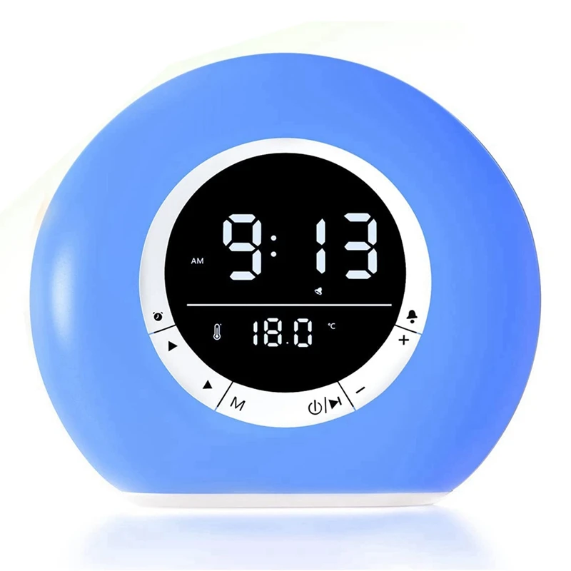 Alarm za odrasle osobe s teškim spavanja, Lampa za buđenje s Bluetooth zvučnika, Digitalni alarm za spavaće sobe