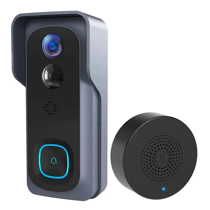 Bežična kamera Видеодомофона s перезвоном, 1080P HD, Otkrivanje čovjeka, Noćni vid ip65, Punjiva baterija, Za IOS i Android