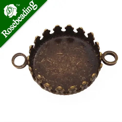 15 mm Cijele dvostruko visi narukvica oštrica, prekriven starinski bronce, prazna narukvica-prirubnica, ne sadrži olovo i nikal, prodaje po 50 kom. kg